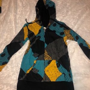 REVERSIBLE NIGHTMARE BEFORE CHRISTMAS ZIPUP